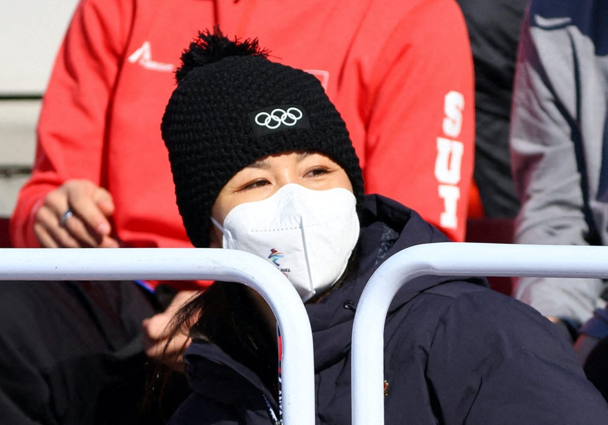 Peng Shuai at the Beijing Winter Olympics